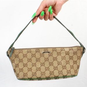 Y2K Gucci Boat Pochette Green